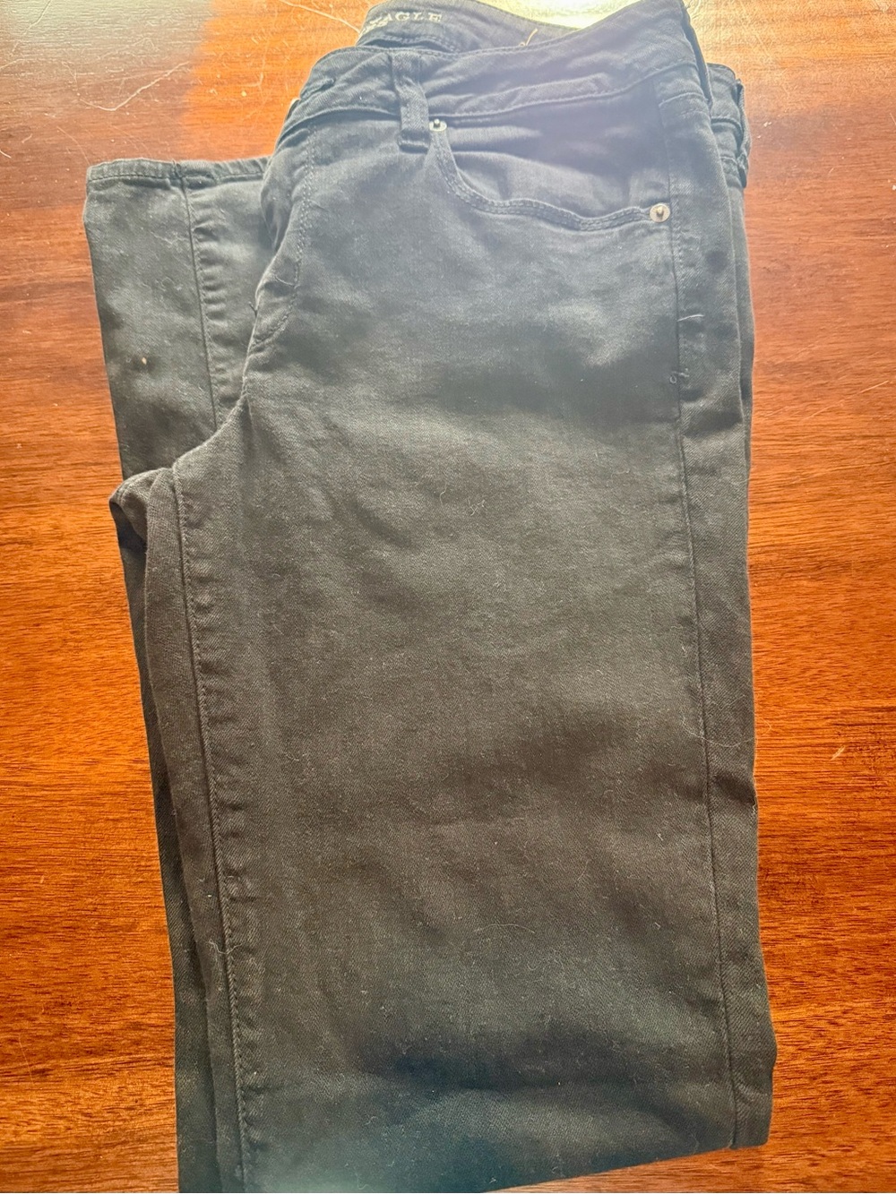 Women's denim Black Pants - Classic Straight Fit
